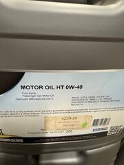 5x jerrycan motorolie 20 liter 77 Lubricants, HT 0W-40