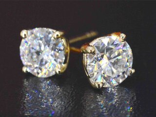 Gouden diamanten oorbellen van 2.00 carat