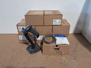 (NS materiaal) 9x laser barcode scanner, ZEBRA, LS2208