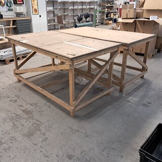 2x Werktafel