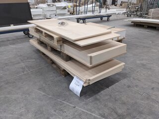 Partij hout plaatmateriaal