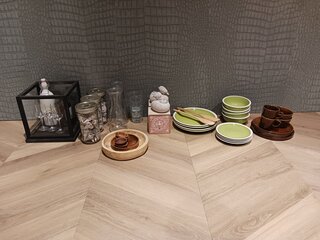 Diverse servies en decoratie