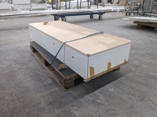 Partij hout plaatmateriaal