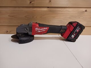 Accu haakse slijper Milwaukee, M18 CAG125X, bouwjaar 2020