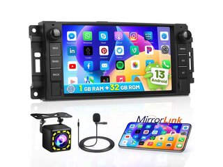 Hikity - Android Autoradio - Jeep - 7 Inch Scherm met Navigatie