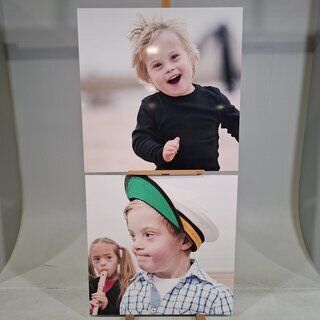 2x Foto op paneel en 1x afbeelding in lijst
