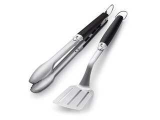 WEBER Premium barbecue-kookgerei - roestvrij staal - 2 stuks - zwart