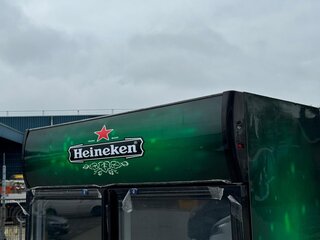 Dubbelen koelkast  MERK ONBEKEND, Heineken Stickers