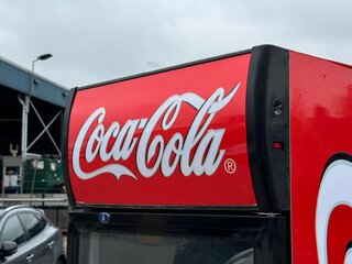 Enkele koelkast MERK ONBEKEND, Coca Cola Stickers
