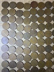 Lot van 736 stuks 1 Cent munten Nederland 1 Cent, bouwjaar Vanaf 1948