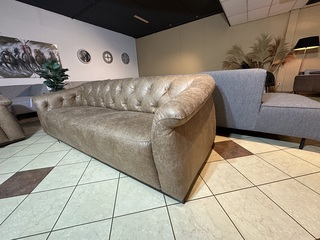 3-zits bank – cognac microvezelstof