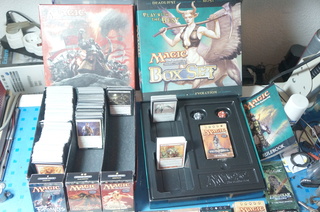 Grote partij Magic the Gathering kaarten.