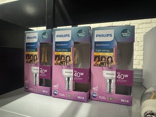 Ca. 62x Scene Switch led lamp E14 3 light settings Philips