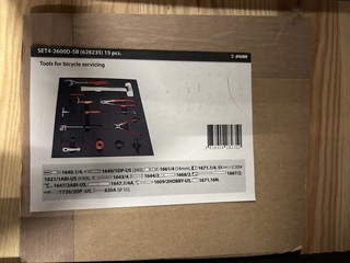 Gereedschap voor fietsonderhoud 15-delig UNIOR, SET4-2600D-SB