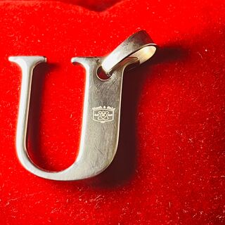 Pendant staal met .750 goud.