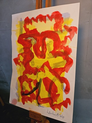 Peter Klashorst - Schilderij gesigneerd - Investeringsobject