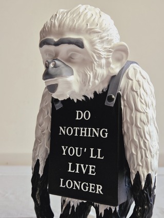 Banksy fanart sculptuur – Banksy ape