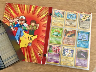 Oude vintage Pokémon map met o.a. Charizard, Venusaur en Blastoise