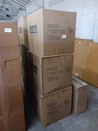 6x Kuipstoel velvet antraciet, bouwjaar 2024