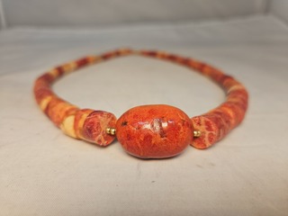 Bloedcoraal collier uit ceylon