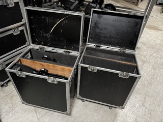 2x Flightcase incl. 2x CLS 4 eye blinder, zwart
