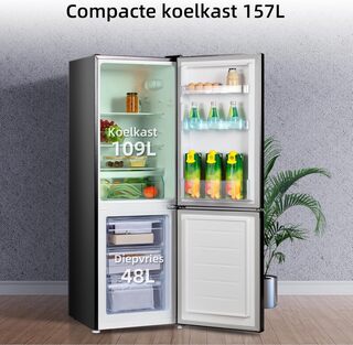 Koel-vriescombinatie 157 liter CHIQ, FBM157L42