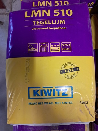 13x Zak à 20kg tegellijm Kiwitz, LMN 510