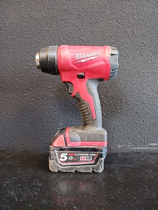 Accu verfbrander Milwaukee, M18 BHG, bouwjaar 2022