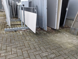 Plaatmateriaal stelling (grond model)