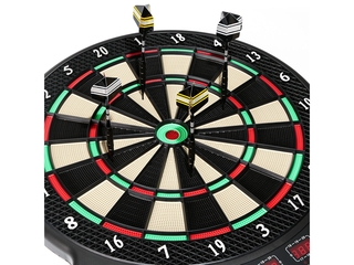 Elektrisch dartbord met 27 spelletjes, 243 variaties, 6 dartpijlen en