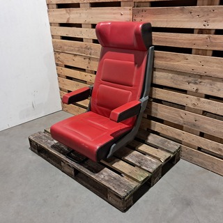 Enkele treincoupé stoel, 1e klas, rood