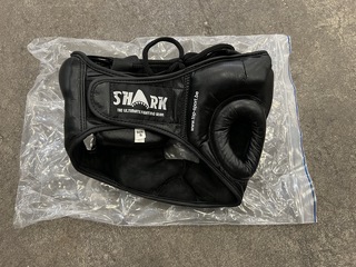 7x Boks hoofdbeschermer Shark, Zwart,  S