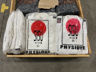 Ca. 10x Judopak Sisu Gi, Physique, Wit,  4/170