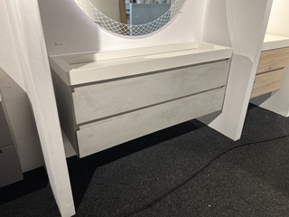 Badkamermeubel Thebalux, Beat, beton zilver