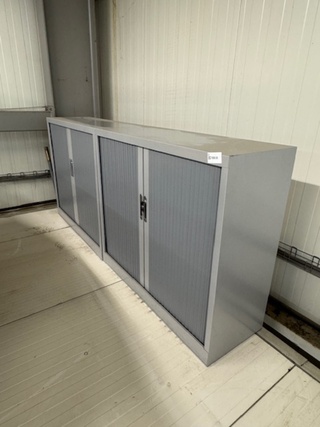 2x roldeurkast grijs