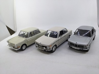 3x Schaalmodel BMW, diverse modellen
