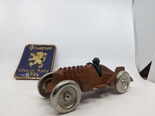 Metalen schaalmodel raceauto