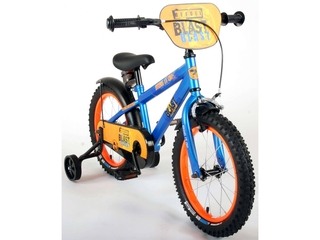 NERF Kinderfiets Jongens 16 inch Satijn Blauw Met bidonhouder