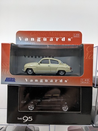 10x Miniatuur Saab, diverse modellen