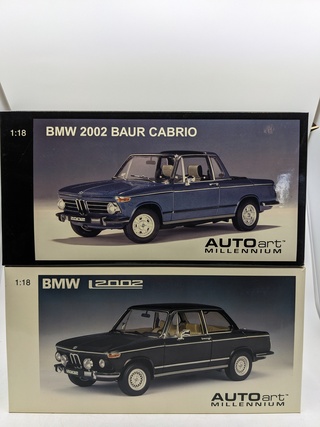 2x Schaalmodel BMW, diverse modellen