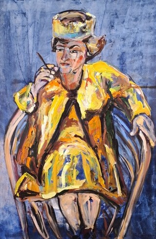 Acryl schilderij Maya Wildevuur (1944-2023), Martha, 1991