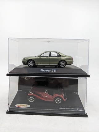 10x Miniatuur o.a. Rover, MG, diverse modellen
