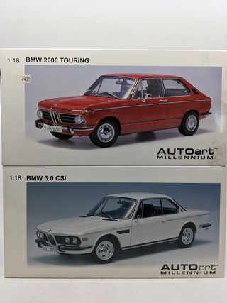 2x Schaalmodel BMW, diverse modellen