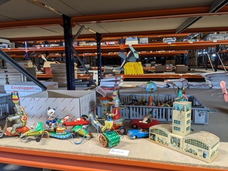 Partij nostalgisch blikken speelgoed diverse modellen