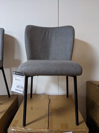 4x  Eetkamerstoel RV Design, Ventura- Vincent, Grijs