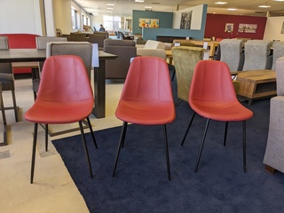 4x Eetkamerstoel Rood