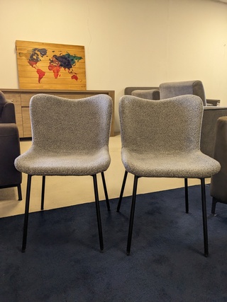 6x Eetkamerstoel Livalli, Gail - Giel, Grijs