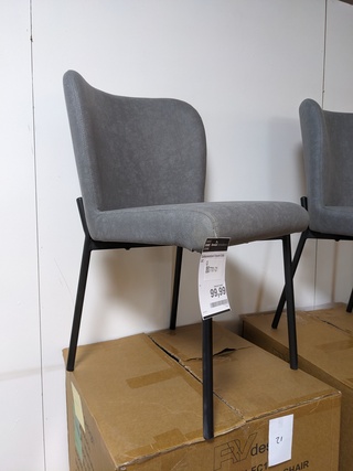 4x  Eetkamerstoel RV Design, Ventura- Vincent, Grijs