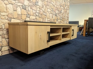 Tv-meubel Van der Drift, Blank eiken