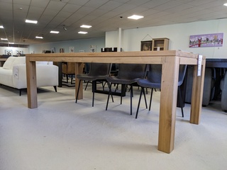 Eetkamertafel Blank eiken